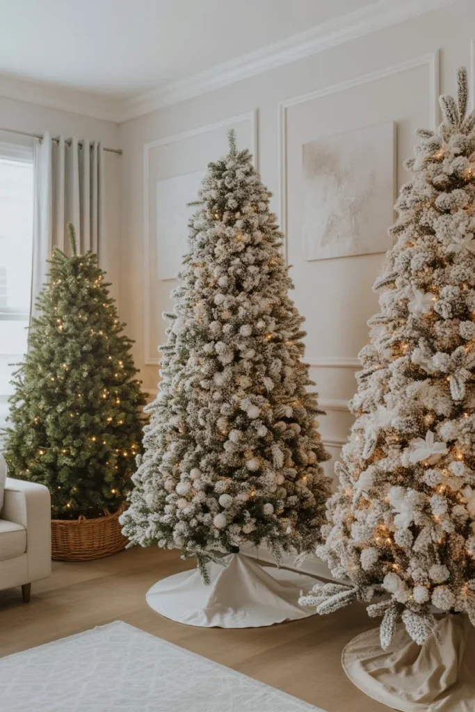 Choosing Between Frosted, Flocked, and Pure White Trees