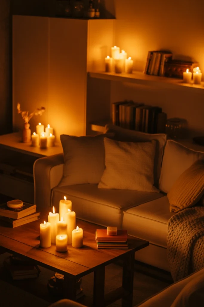 Cozy Lighting with Candles