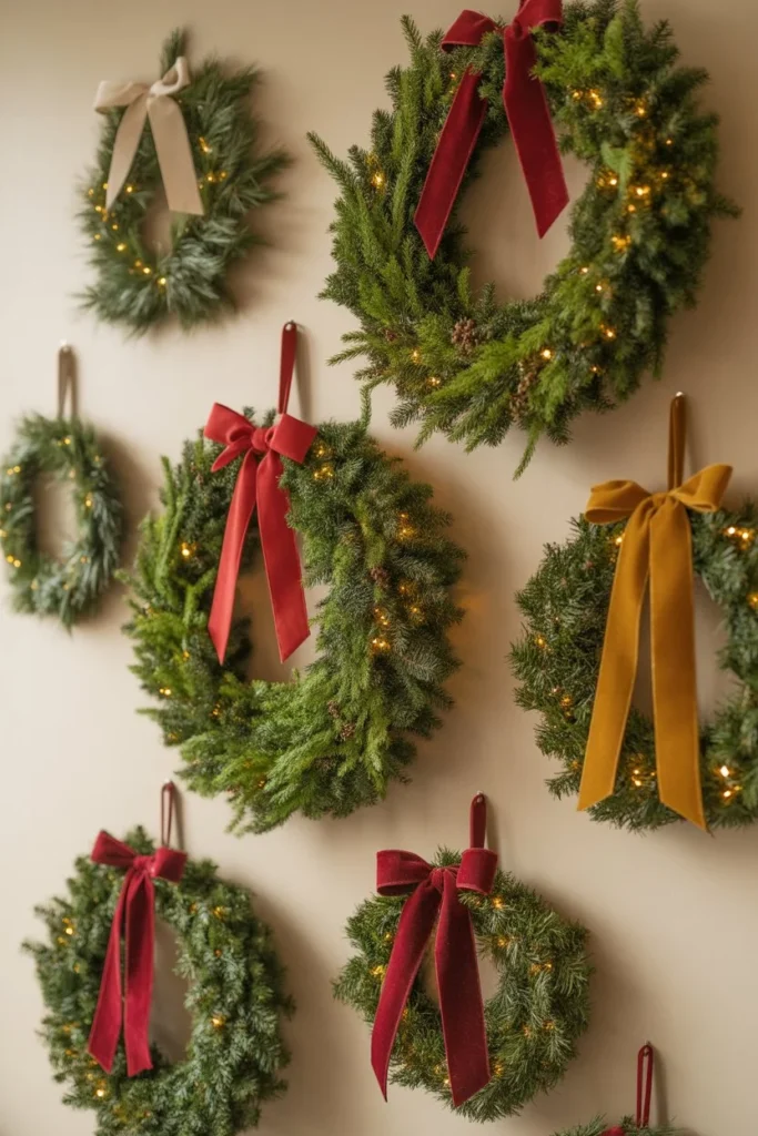 DIY Wreath Wall Gallery