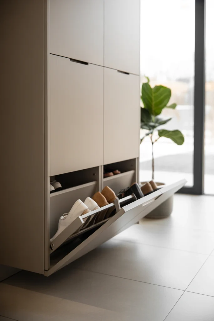 Hidden Shoe Storage Cabinet