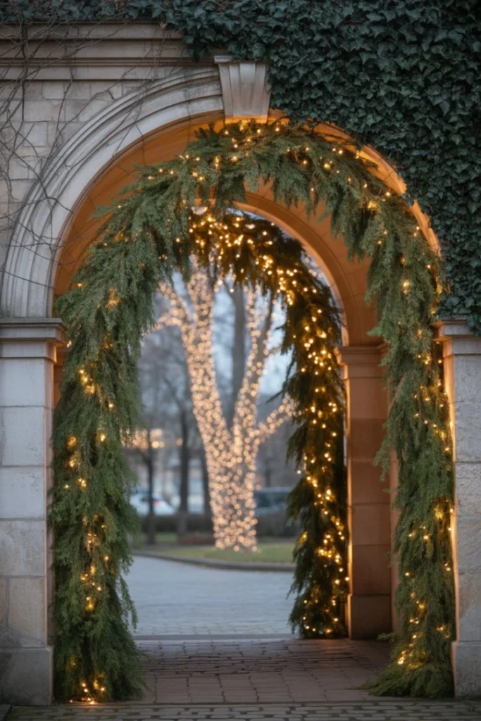 Lighted Archway Entrance