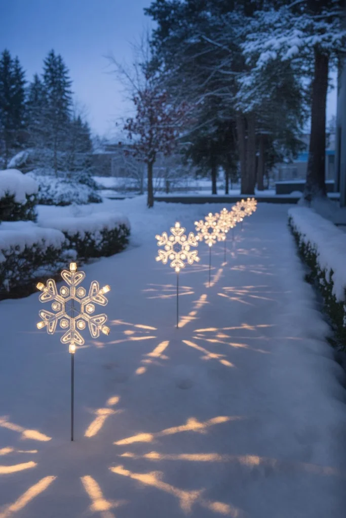 Luminous Snowflake Stakes