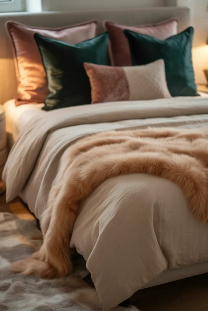 Luxe Textures and Layered Comfort