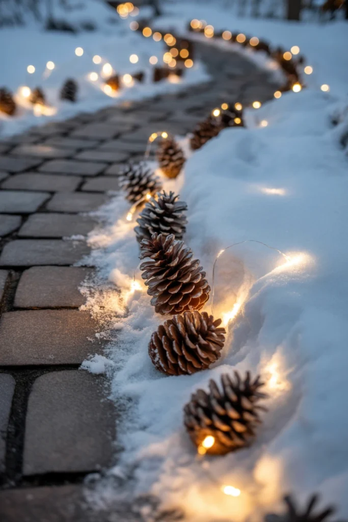 Pinecone Pathway Lights