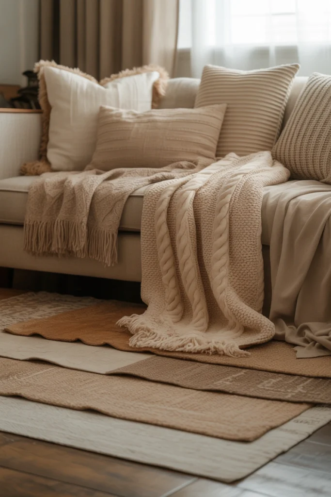 Play with Textures for a Cozy Feel