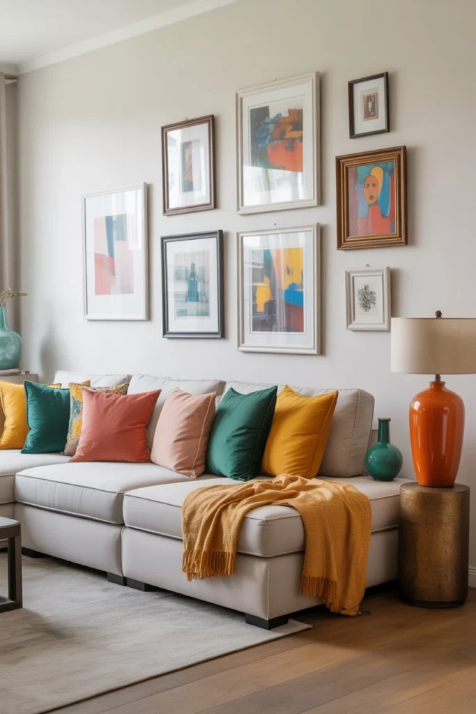 Pops of Color Through Decor