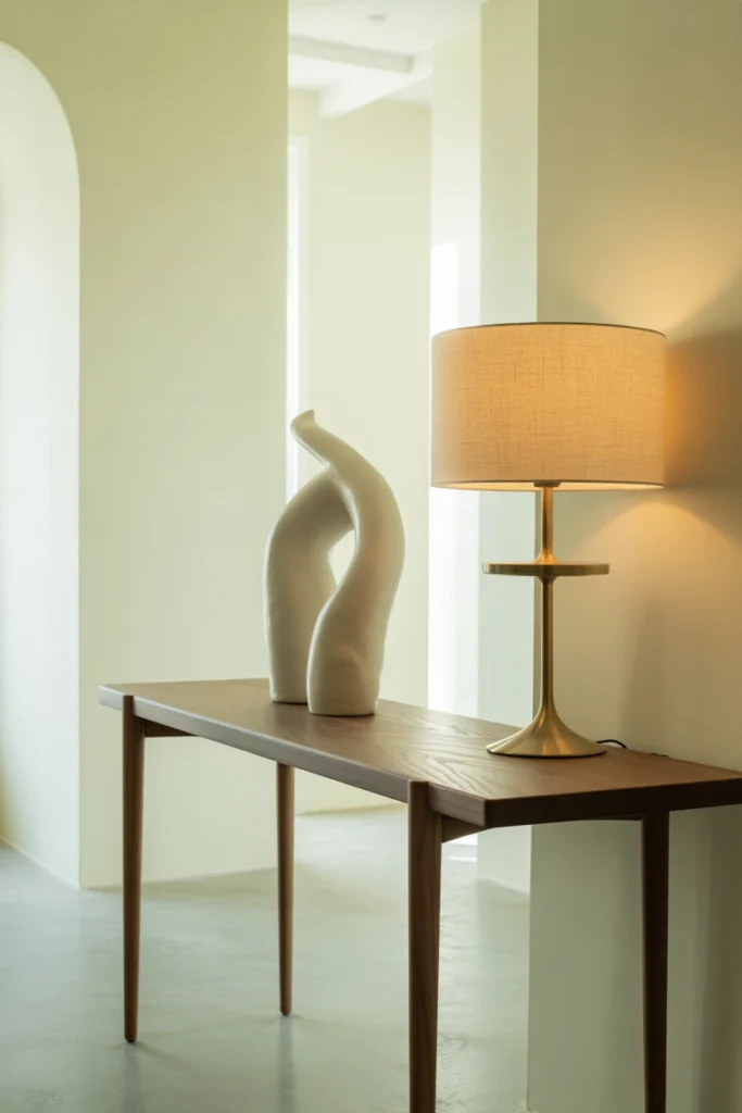  Sleek Console Table with Minimal Decor