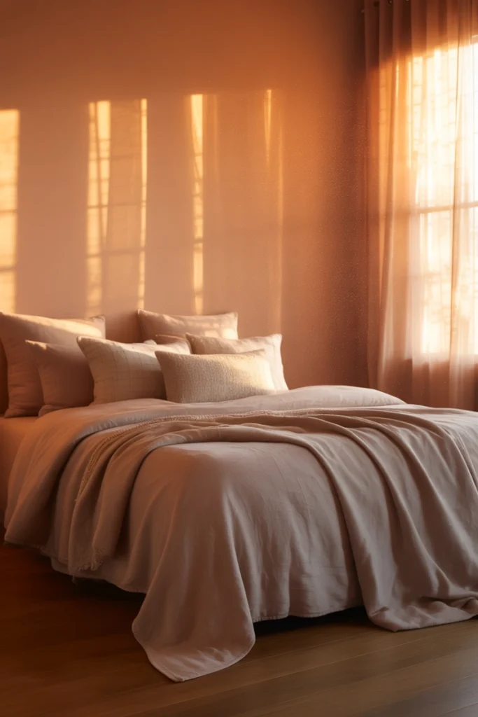 Soft Peach and Warm Gray