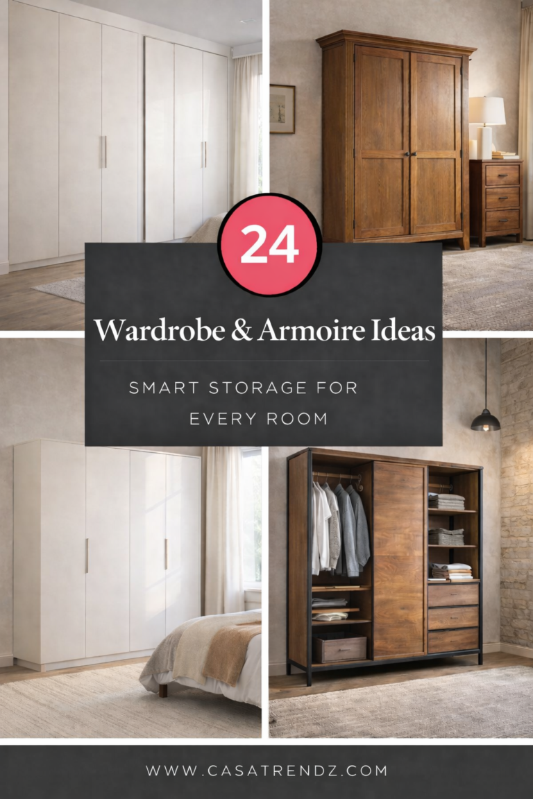 24 Wardrobe & Armoire Ideas: Smart Storage for Every Room