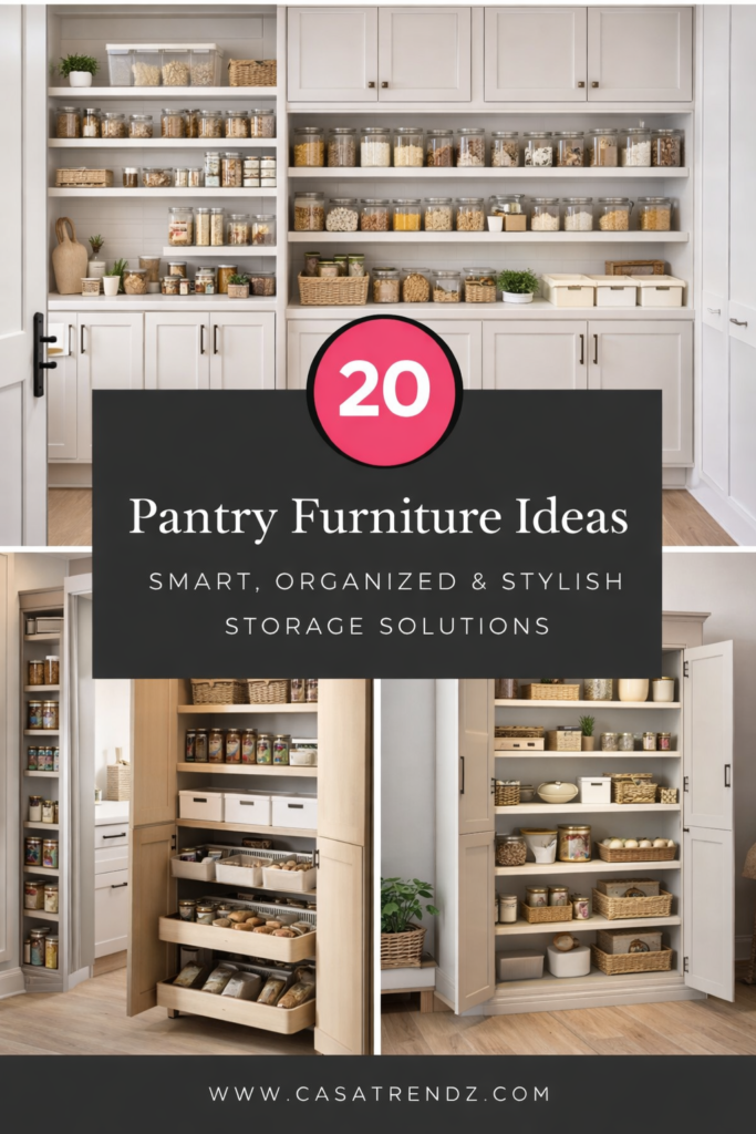 20 Pantry Furniture Ideas – Smart, Organized & Stylish Storage Solutions
