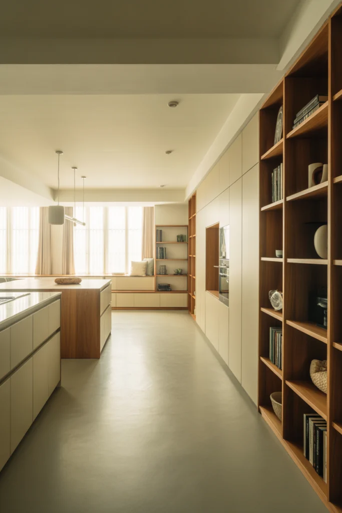 Built-In Storage Across Both Zones