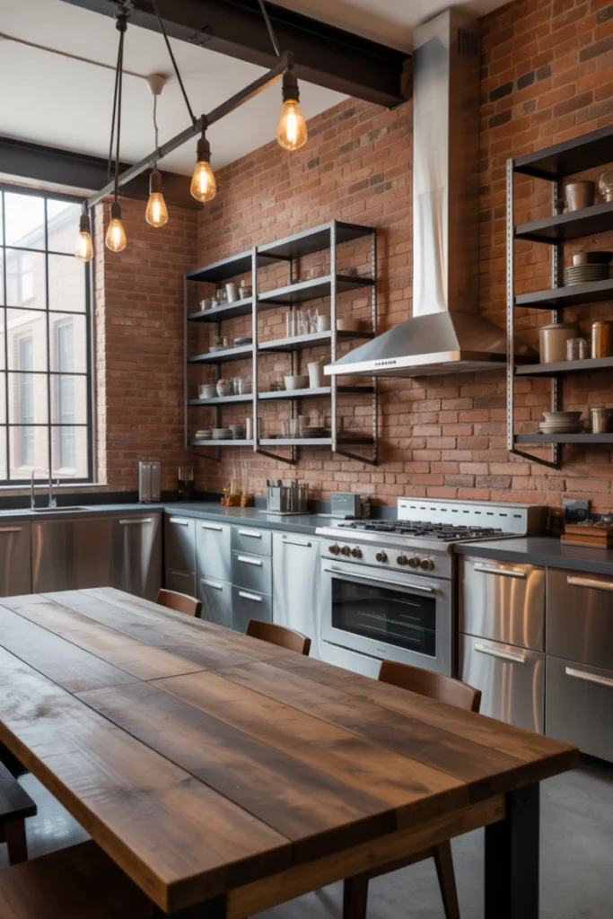 Industrial Kitchen-Dining Combo
