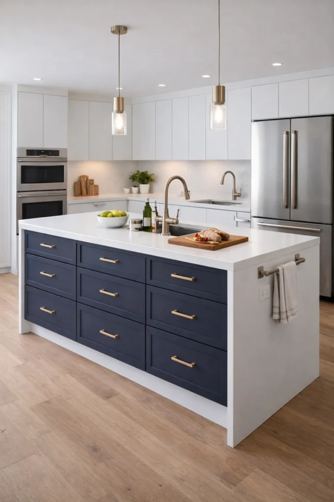 Two-Tone Kitchen Island