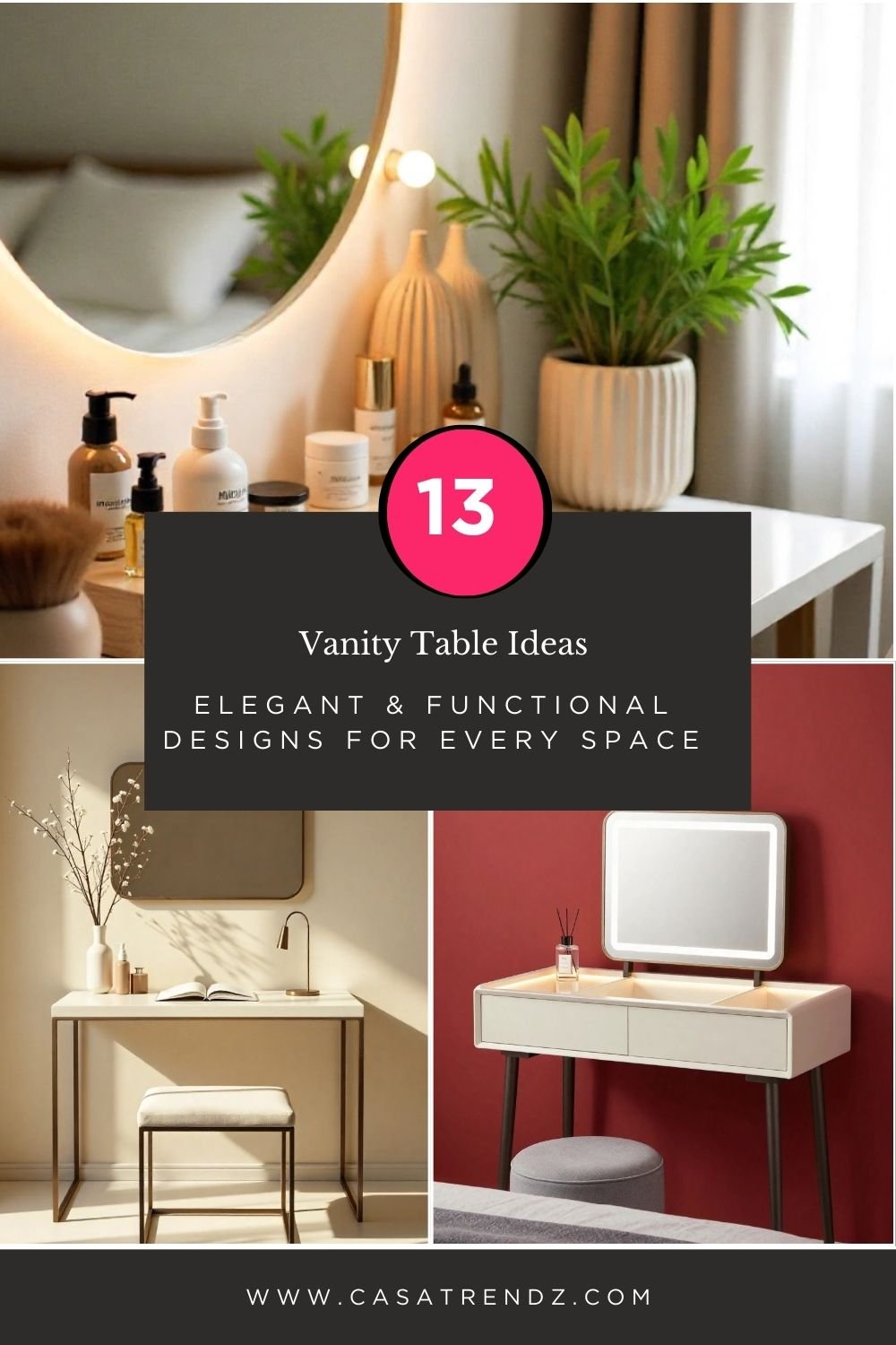 13 Vanity Table Ideas: Elegant & Functional Designs for Every Space