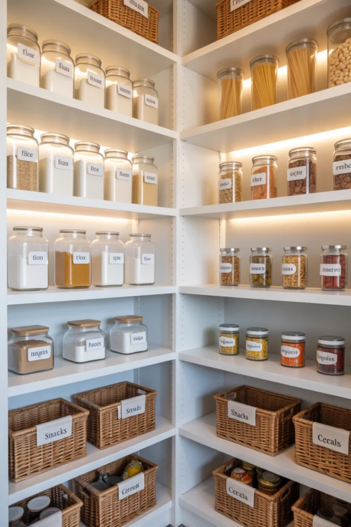 Pantry Furniture with Labeling Systems