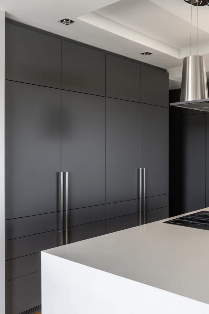 Charcoal Gray Contemporary Kitchen