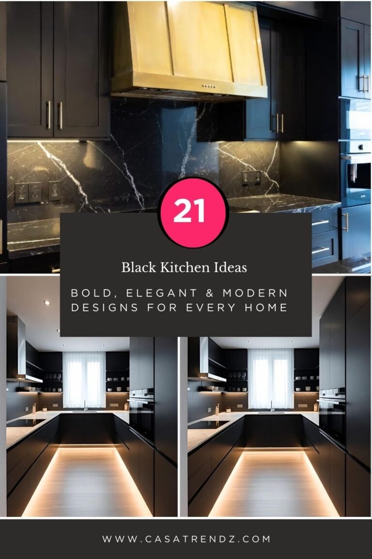 21 Black Kitchen Ideas – Bold, Elegant & Modern Designs for Every Home