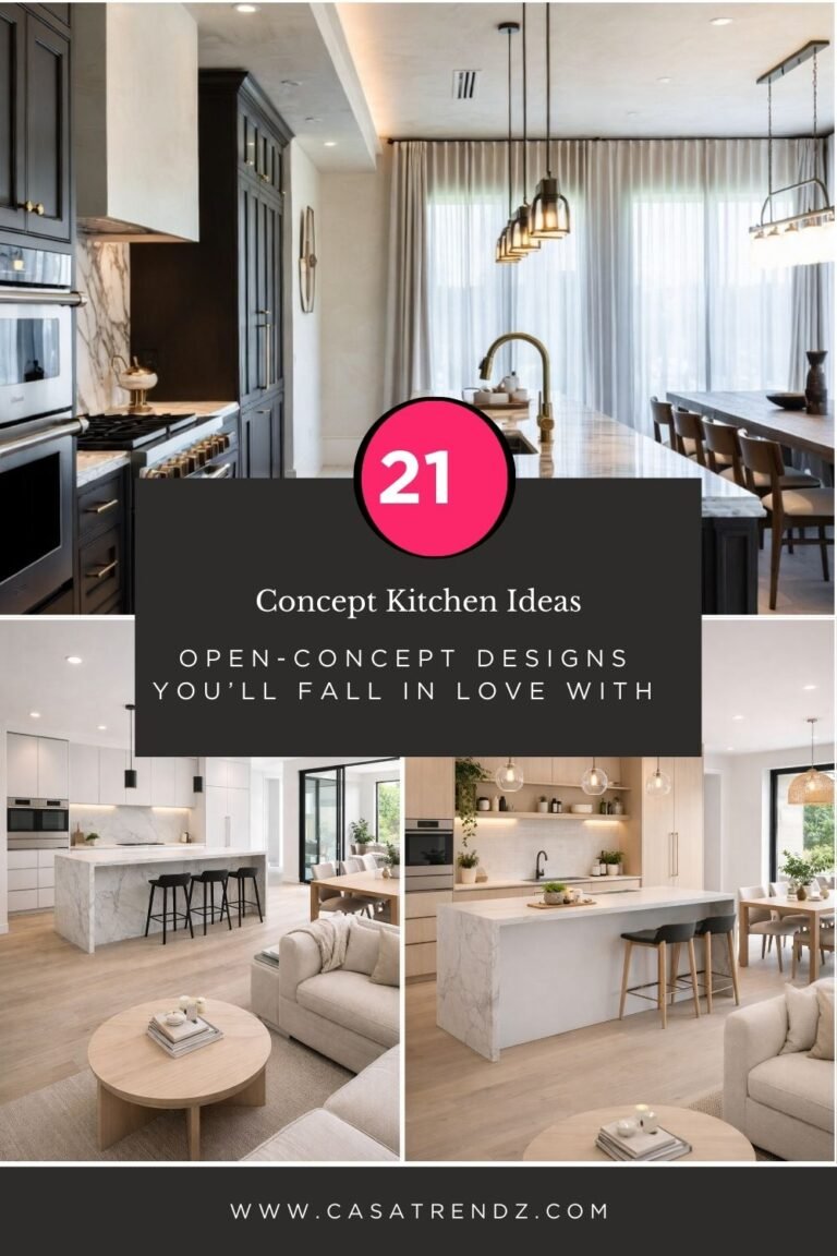 21 Concept Kitchen Ideas – Open-Concept Designs You’ll Fall in Love With