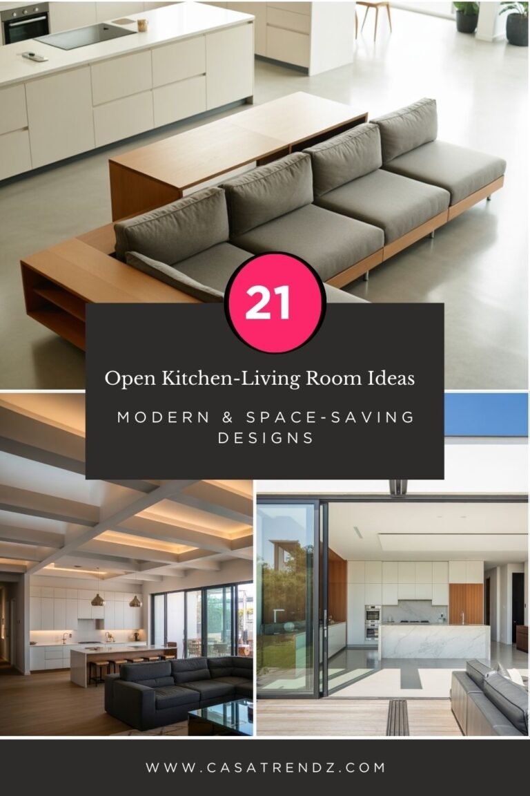 21 Open Kitchen-Living Room Ideas for 2026 – Modern & Space-Saving Designs