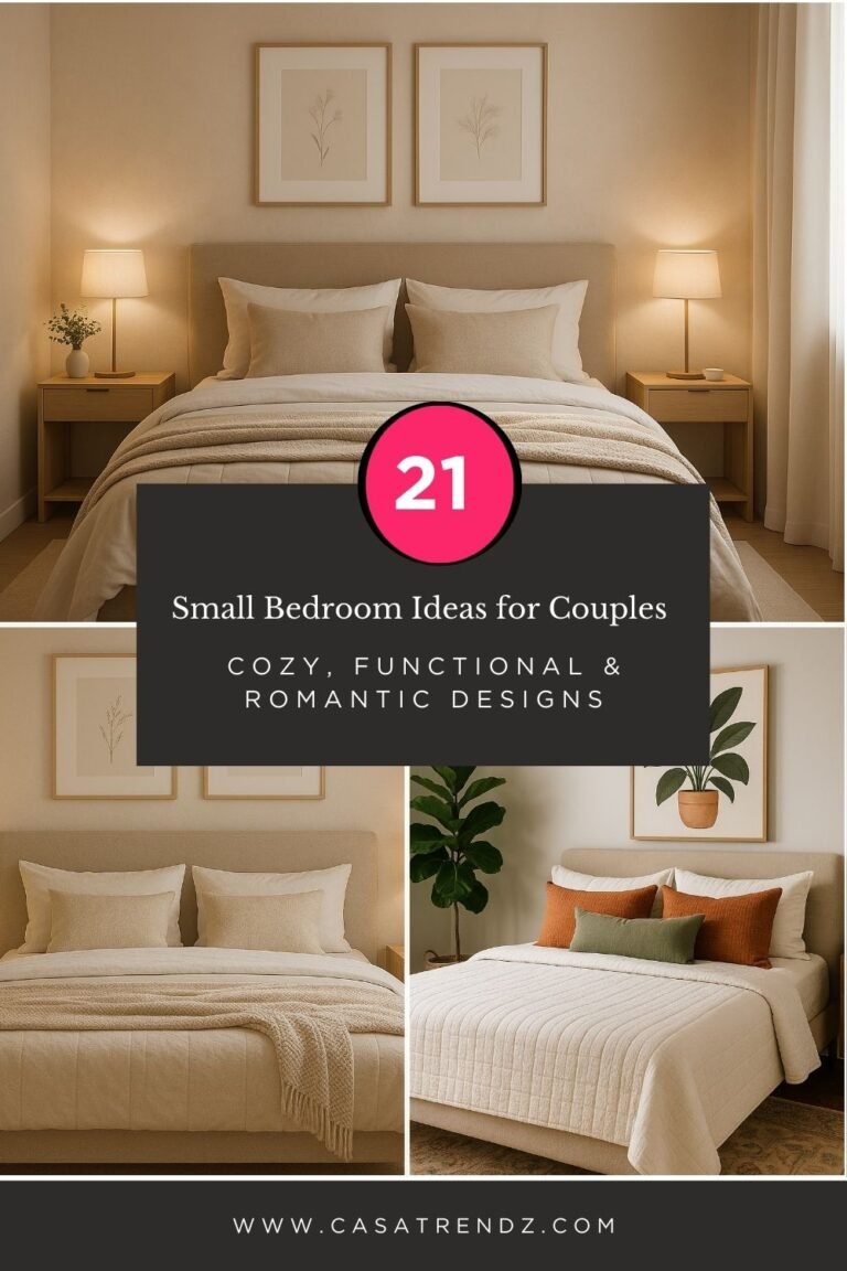 21 Small Bedroom Ideas for Couples – Cozy, Functional & Romantic Designs