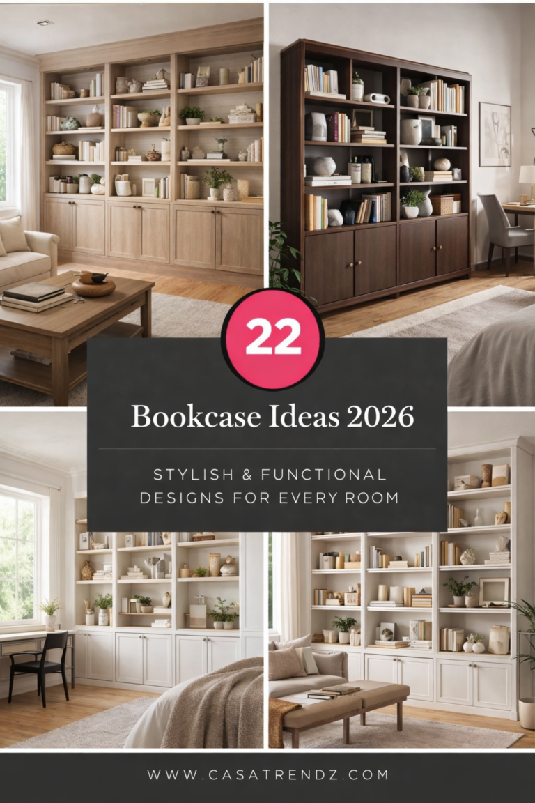 22 Bookcase Ideas 2026: Stylish & Functional Designs for Every Room