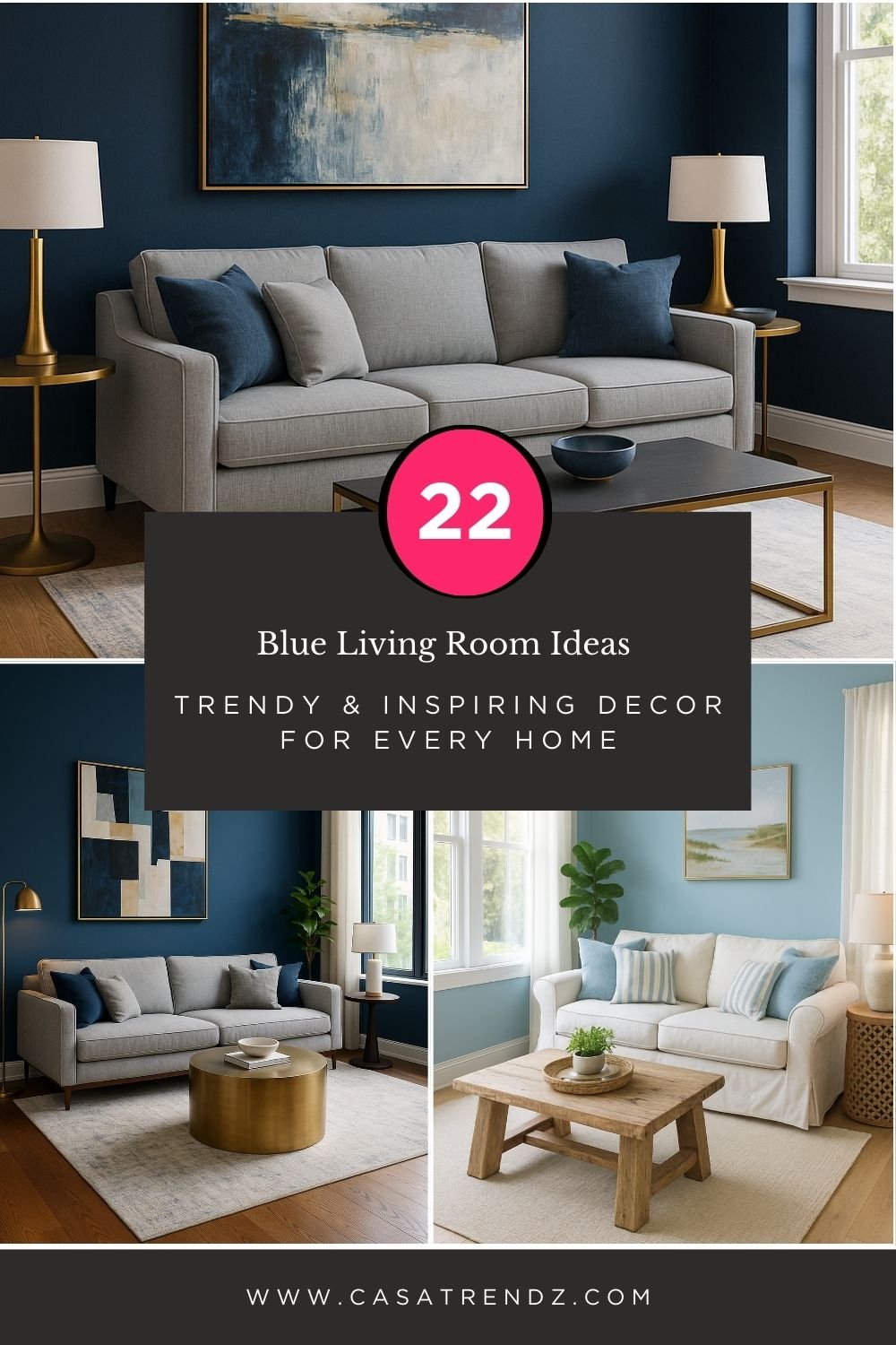 22 Blue Living Room Ideas – Trendy & Inspiring Decor for Every Home