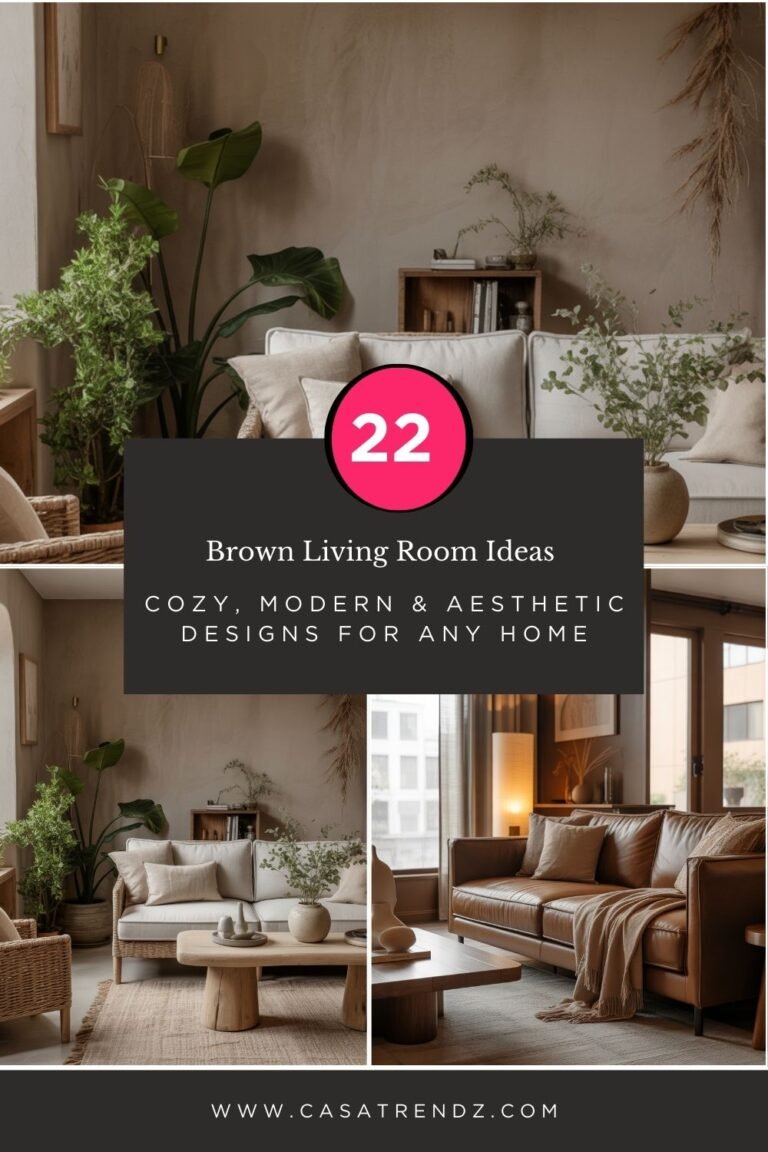 22 Brown Living Room Ideas – Cozy, Modern & Aesthetic Designs for Any Home