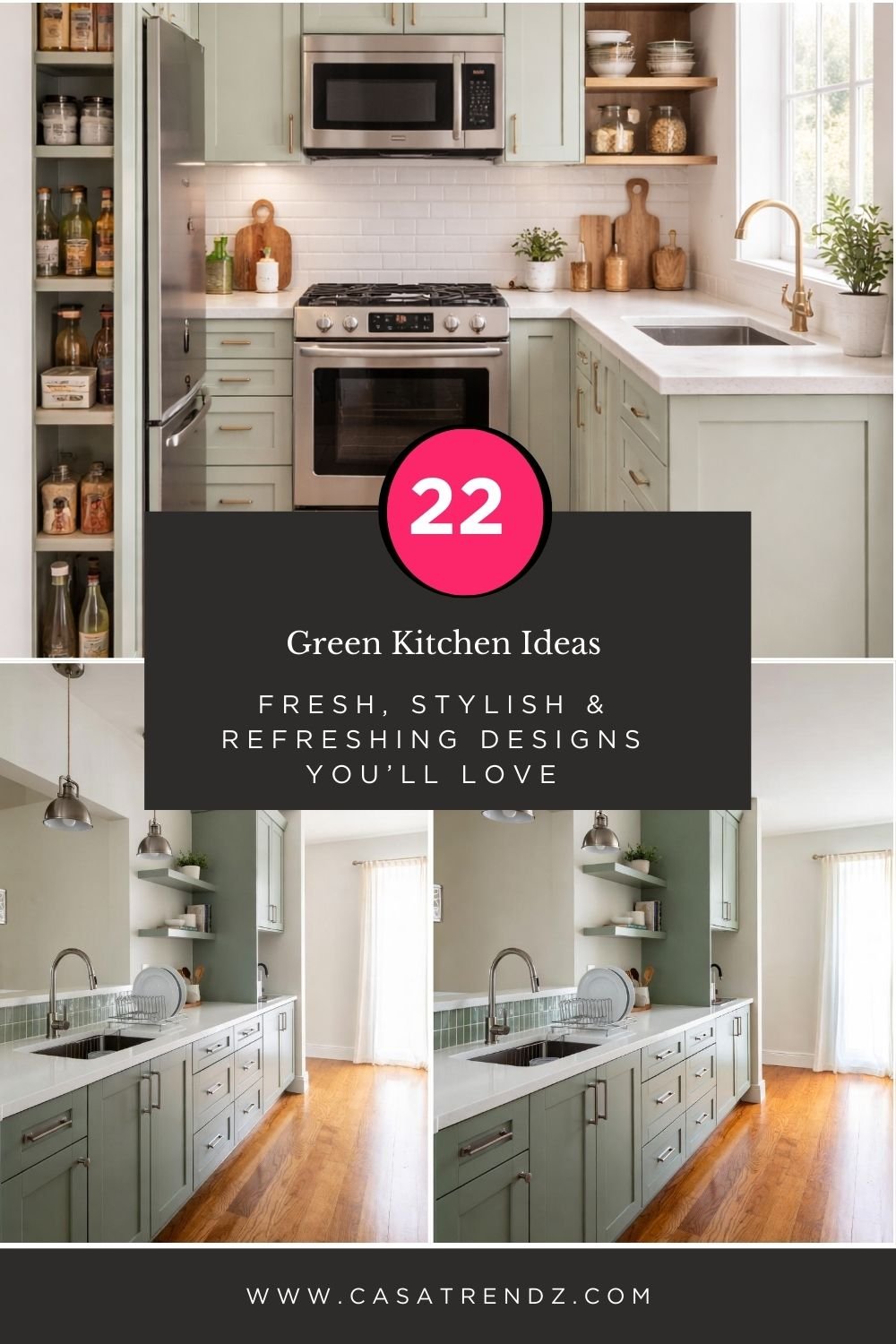22 Green Kitchen Ideas – Fresh, Stylish & Refreshing Designs You’ll Love