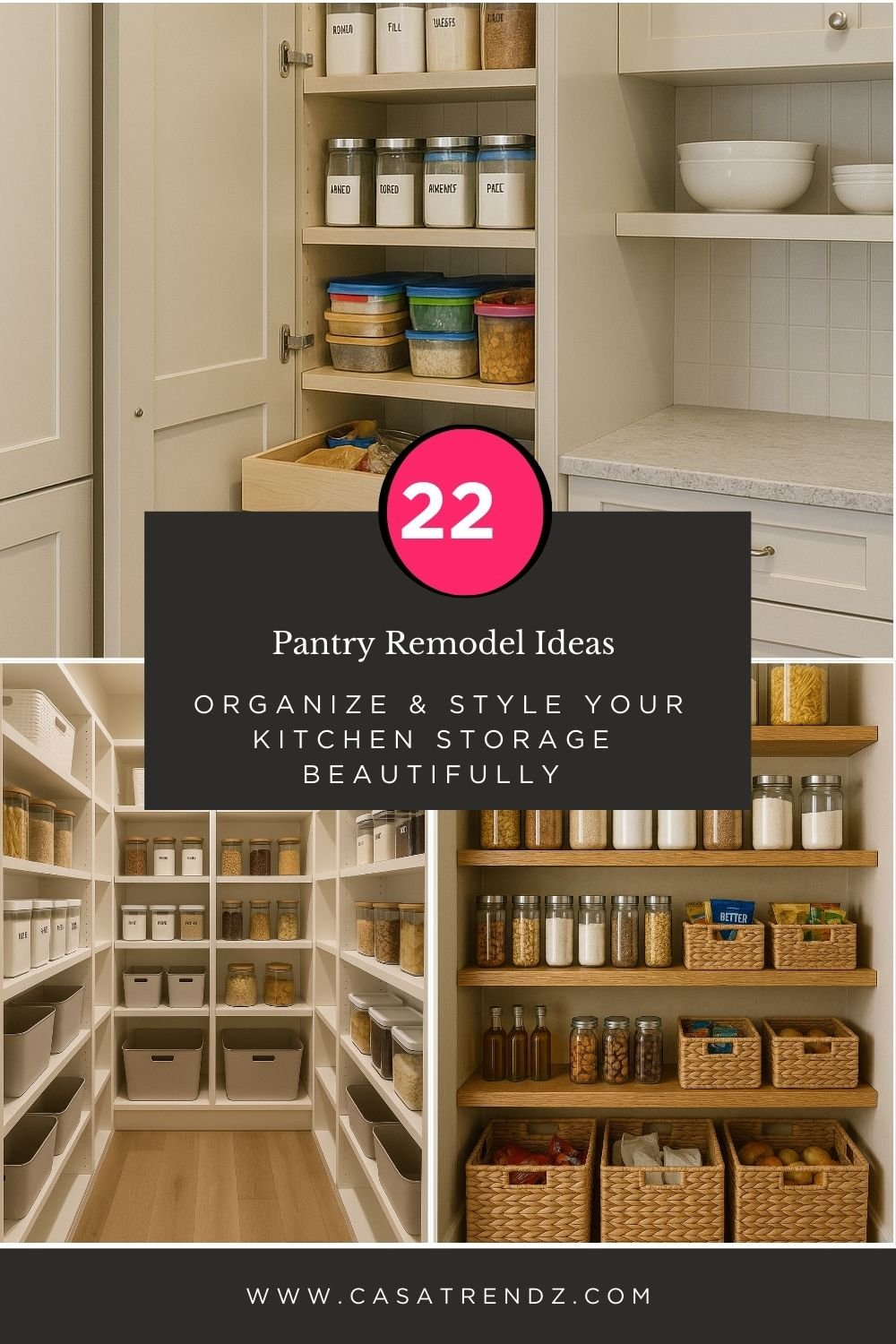 22 Pantry Remodel Ideas – Organize & Style Your Kitchen Storage Beautifully
