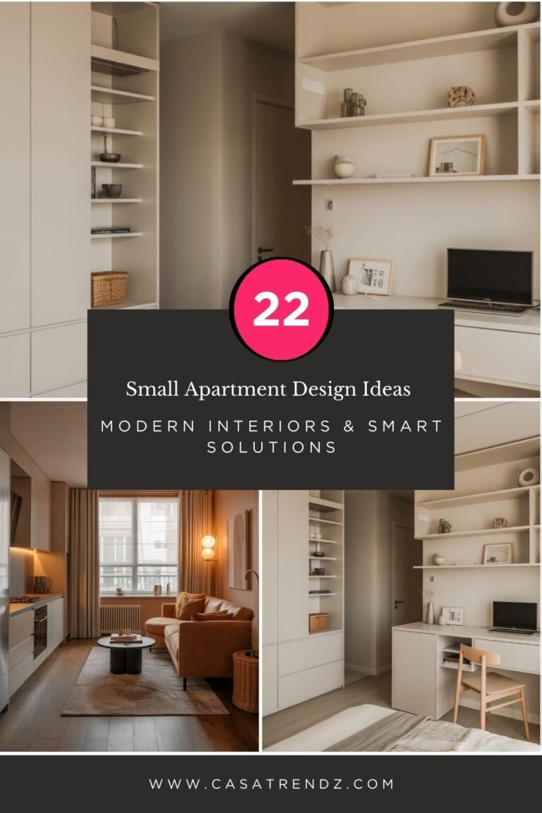 22 Small Apartment Design Ideas for 2026 – Modern Interiors & Smart Solutions