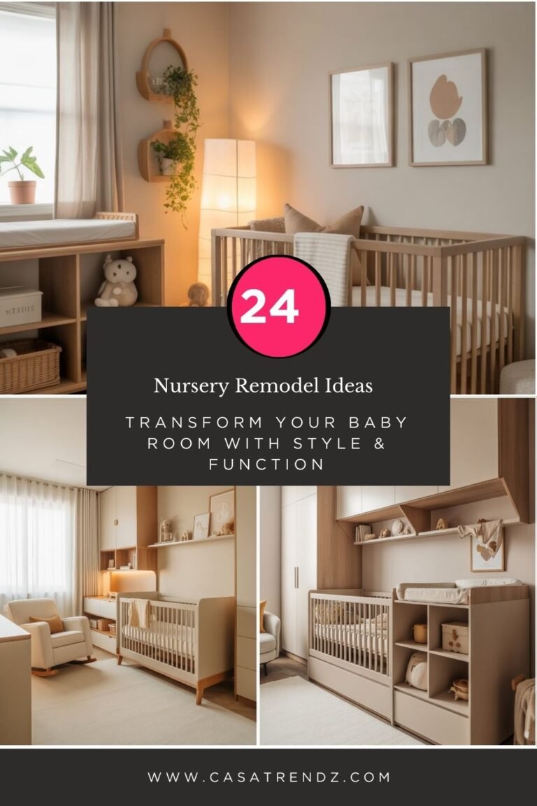 24 Nursery Remodel Ideas – Transform Your Baby Room with Style & Function