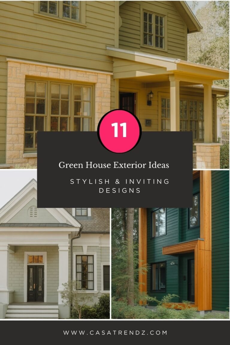 11 Green House Exterior Ideas: Stylish & Inviting Designs