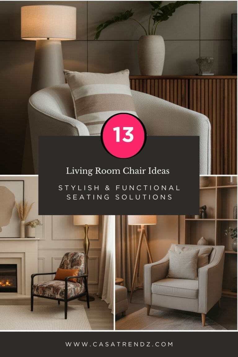 13 Living Room Chair Ideas: Stylish & Functional Seating Solutions