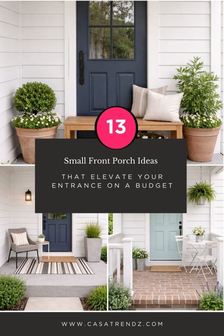 13 Small Front Porch Ideas That Elevate Your Entrance on a Budget