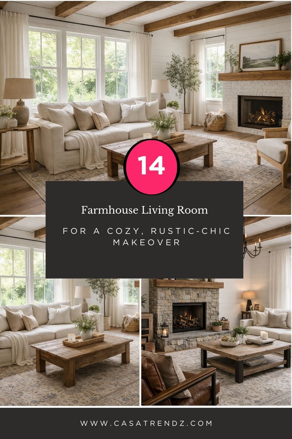 14 Farmhouse Living Room Ideas for a Cozy, Rustic‑Chic Makeover