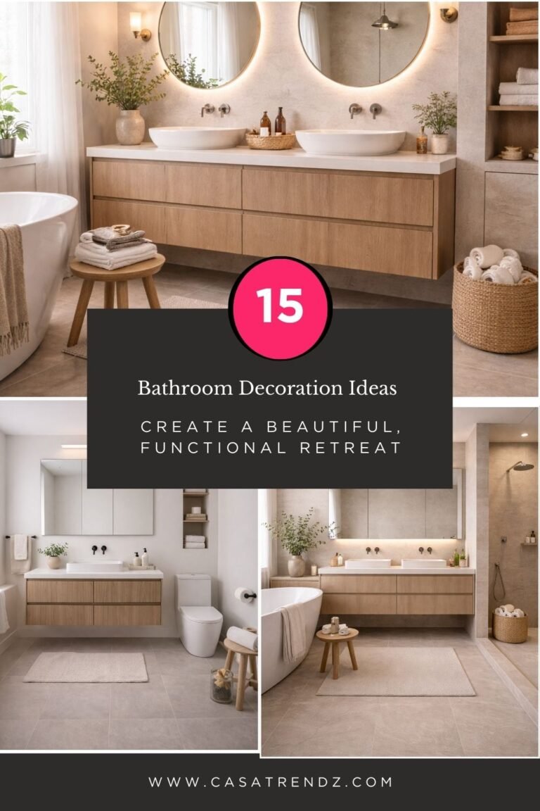 15 Bathroom Decoration Ideas to Create a Beautiful, Functional Retreat