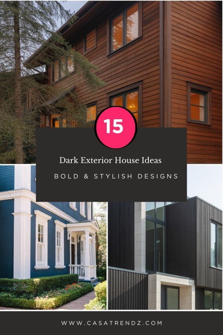 15 Dark Exterior House Ideas: Bold & Stylish Designs