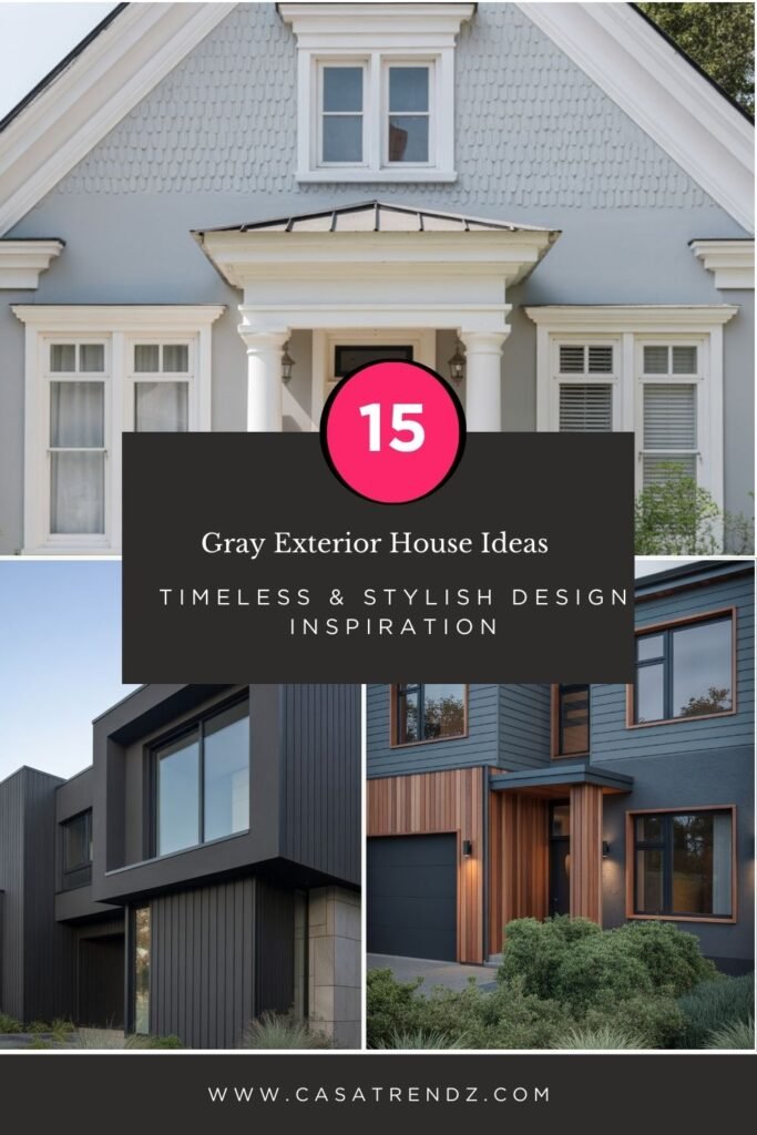 Picture Idea: 15 Gray Exterior House Ideas Timeless Stylish Design Inspiration