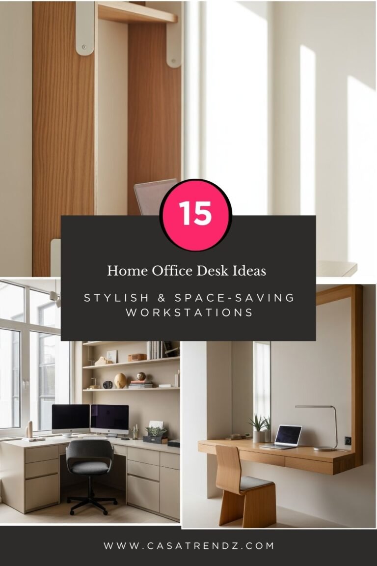 15 Home Office Desk Ideas: Stylish & Space-Saving Workstations