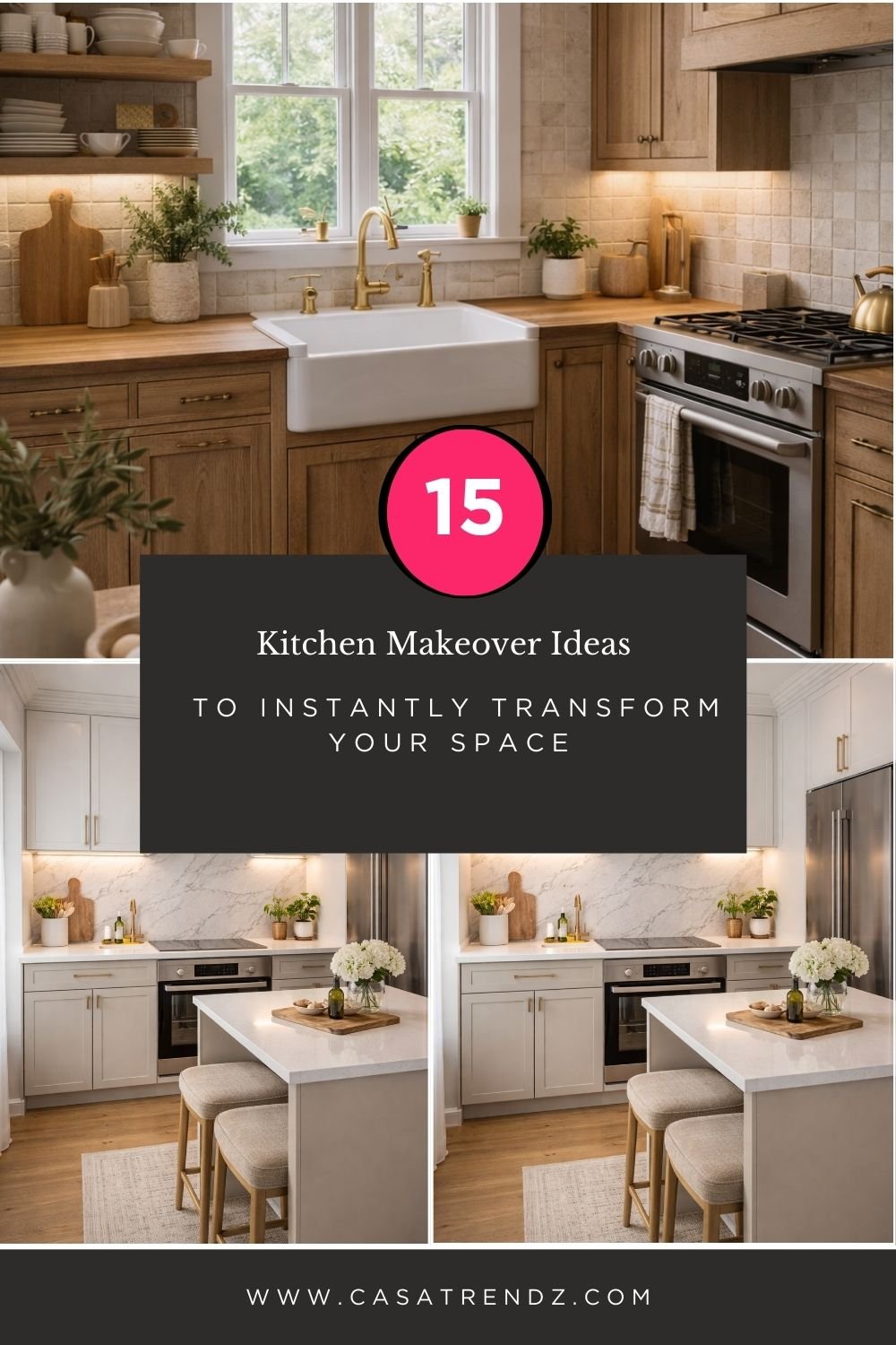 15 Kitchen Makeover Ideas to Instantly Transform Your Space