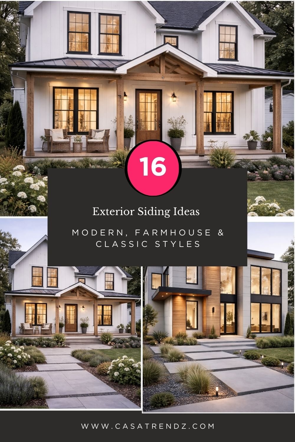 16 Exterior Siding Ideas: Modern, Farmhouse & Classic Styles