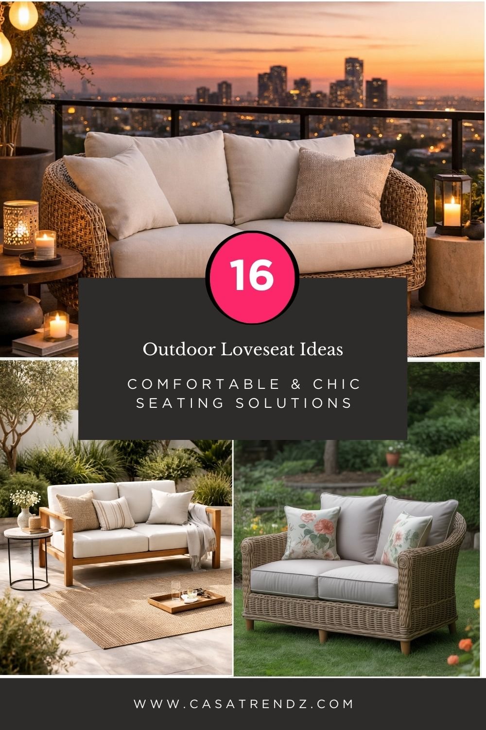 16 Outdoor Loveseat Ideas: Comfortable & Chic Seating Solutions