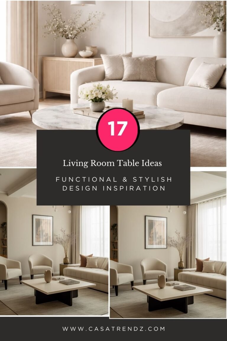 17 Living Room Table Ideas: Functional & Stylish Design Inspiration