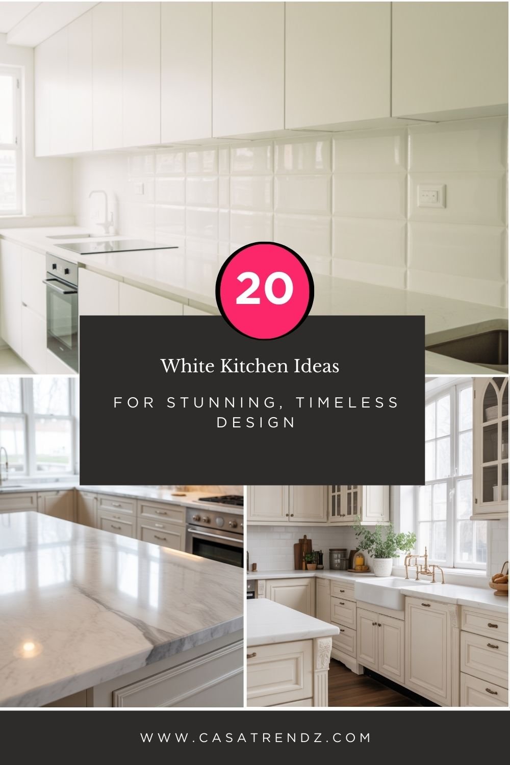 20 White Kitchen Ideas for Stunning, Timeless Design
