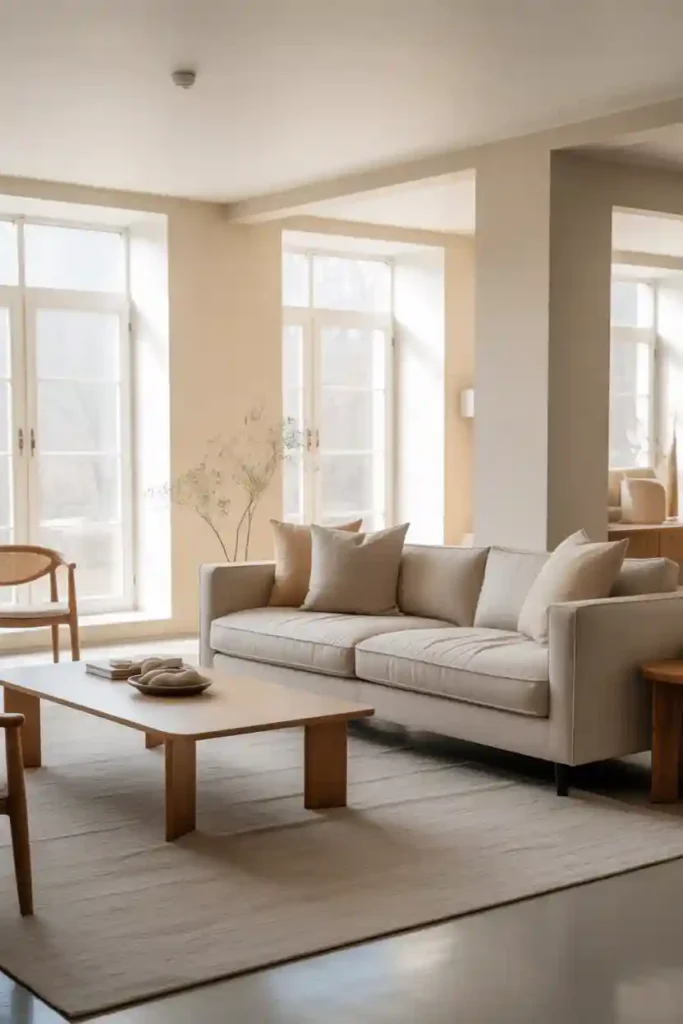 Minimalist Neutral Living Room