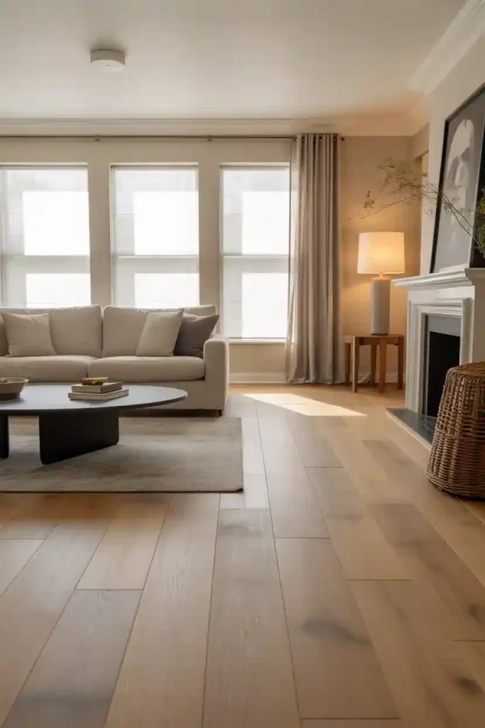 Wide-Plank Hardwood Flooring