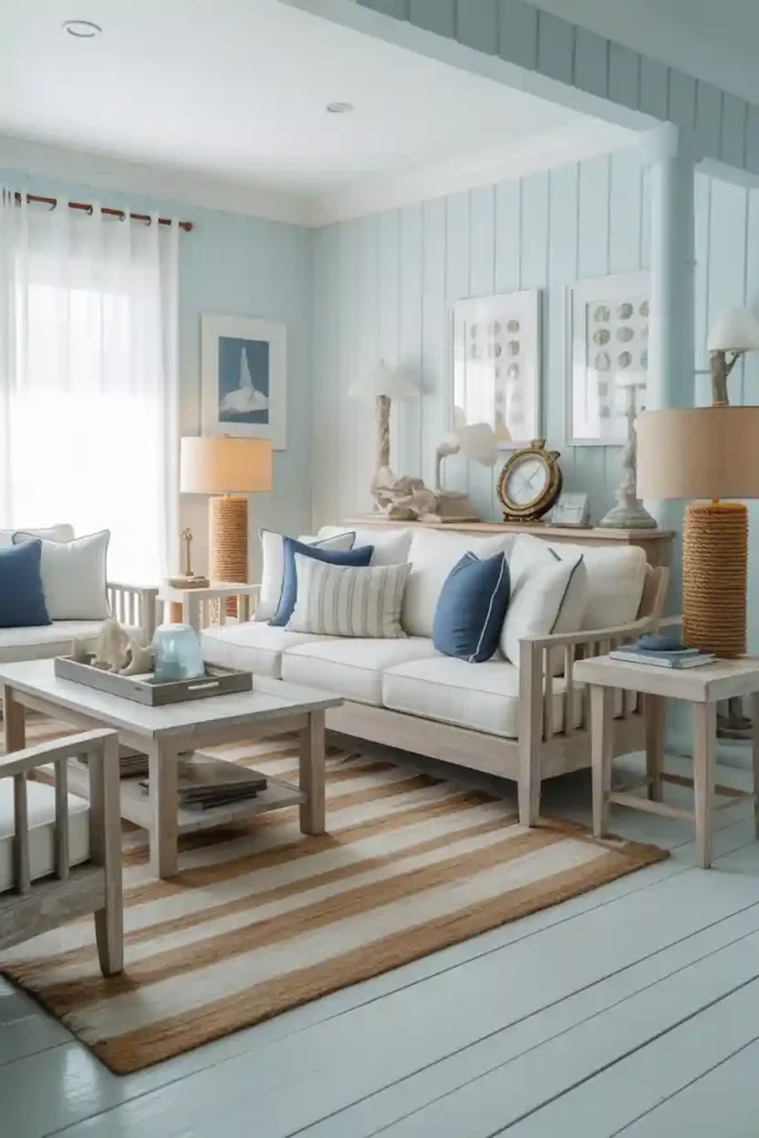 Coastal-Inspired Family Room