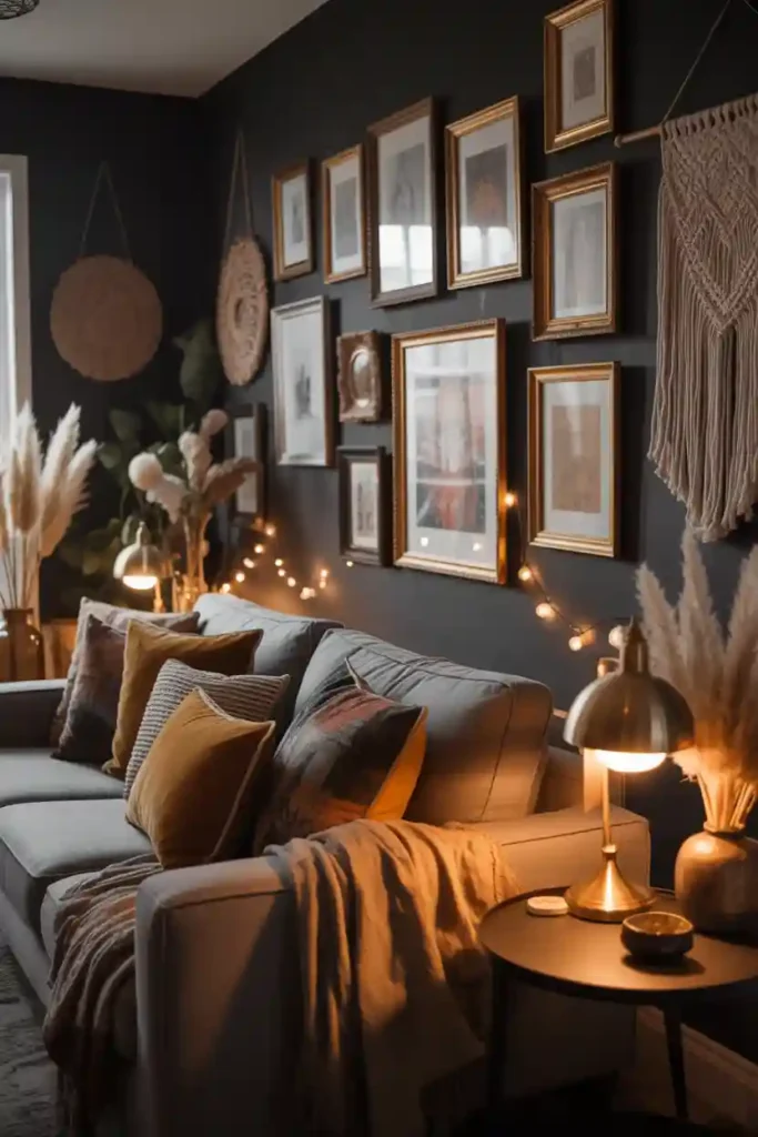 Gallery Wall with Vintage Frames