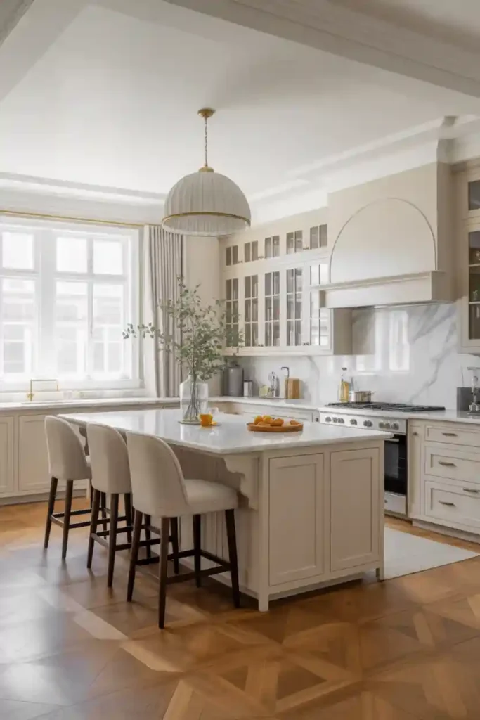 Large Kitchen Island with Storage-Focused Design