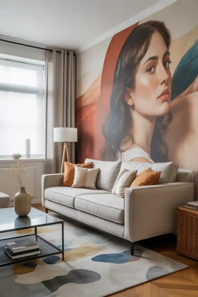 Large-Scale Mural Accent Wall